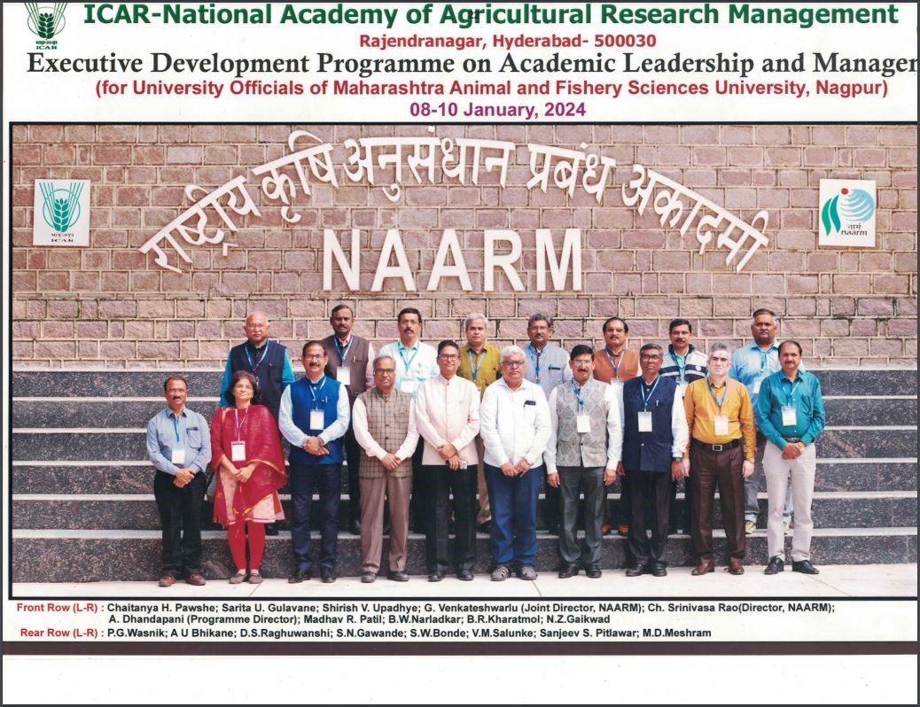 Faculty Training Program (Academic Executives) At NAARM, Hyderabad